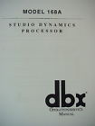 168a Dbx Studio Dynamics Processor Operation Service Manual Pages