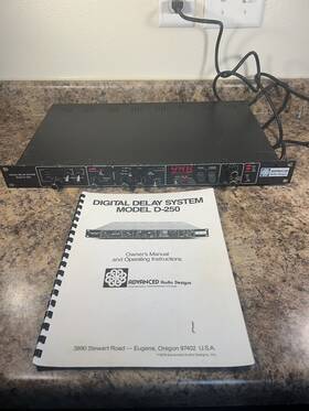 D-250 Advanced Audio Designs Model Digital Delay System Rare Read