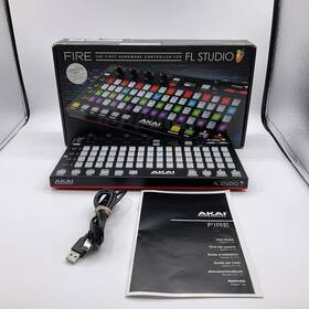 Akai Professional 694318024973 Fire Usb Midi Controller 64 Rgb Pads Fl Studio