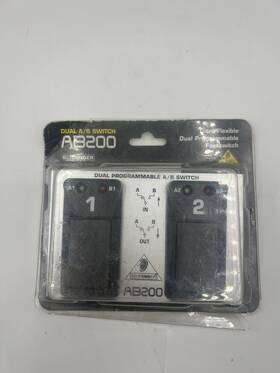 Ab200 Behringer Dual A/b Switch Ultra Flexible Programmable Footswitch