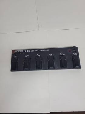 Fc-50 Boss Midi Foot Controller Guitar Pedal Powers On No Chords
