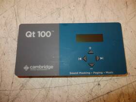 Qt-100 Cambridge Power Tested Only Sound Management Quart 100 Biamp Audio Processor As-is