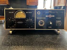 212y Collins / 60h Remote Tube Ribbon Mic Preamp And Mixer Original Lunchbox