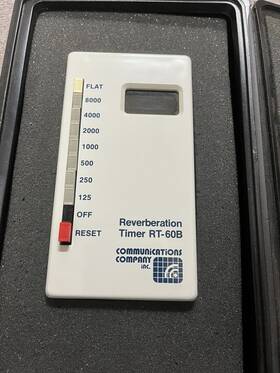 Rt60b Communications Company Inc. Ot Instant Reverberation Time Read Out