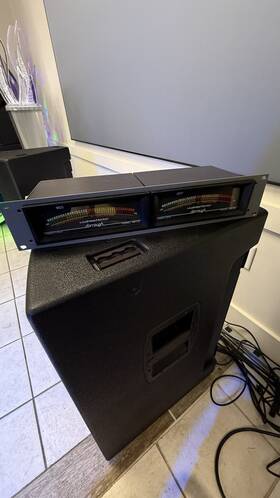 40-c2 Dorrough Dual Rack Mount Analog Loudness Monitors Xlr 3-pin