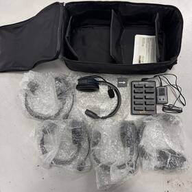 Ul5s Eartec Co Ultralite Full-duplex Wireless Intercom System With 5 Headsets