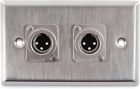 Wp1008 Gang Wall X2 Pro Xlrm Plate 1