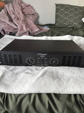 J-2500 Gtdaudio Professional Power Amplifier For Parts Or Repair