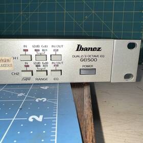 Mm-lab501 Ibanez Ge1500 Dual 2/3 Octave Eq Rackmount Analog Equalizer 15-band 2-channel