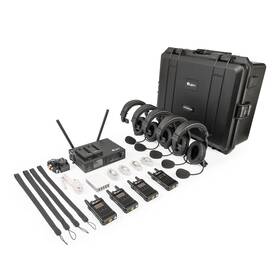 Livecom1000-rst-01 Ikan Livecom1000-rst Wireless 1.9ghz Com System With 4 Beltpacks 5 Headsets Case
