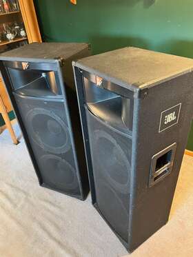 Cab45 Jbl Cabaret Series Dual 15 Inch 2-way Speaker Enclosure Pair