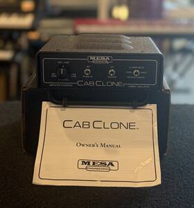 Mesa 809404049321 Boogie Engineering Cab Clone Guitar Cabinet Simulator Rack Effect Boxmanual