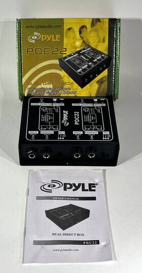 Pdc22 Pyle 0068888904117 Dual 1/4ftft Instrument To Balanced And Unbalanced 1/4ftft/xlr Direct Box