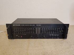 Sea-8600 Pyramid Vintage 12 Band Stereo Equalizer /w Audio Cables Fast Shipping