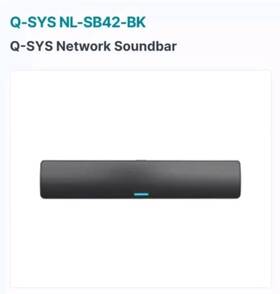 Nl-sb42-bk Qsc Q-sys Network Soundbar Nl-sb42 Black