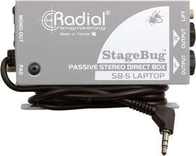 0150 Radial Fba R800 2-channel Passive Stagebug Sb-5 240 Volts Laptop Di - Gray