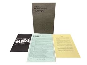S-550 Roland Owners Manual And Guide Original Copy Great Condition Midi Digital Sa
