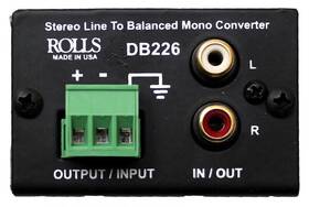 Db226-rst-01 Rolls Stereo Line To Balanced Mono Converter