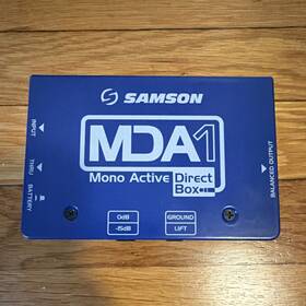 Mda1 Samson Mono Active Di Box Blue Ground Lift -15db Pad Xlr Out