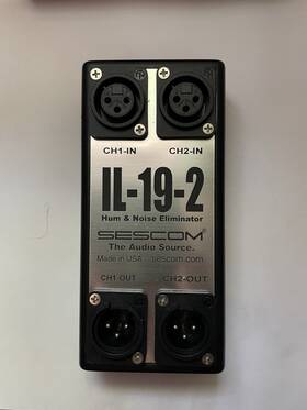 Il-19-2 Sescom 2-channel Audio Hum Eliminator With Isolation
