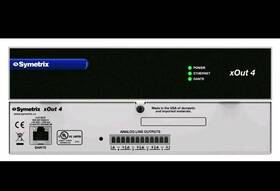 4x0dante Symetrix 80-0112 Xout Xio Audio Expanders With Dante-4 Line Out-