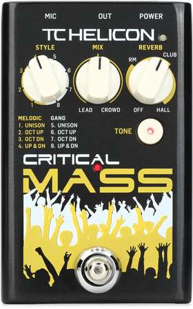000-cgt00-00010 Tc-helicon Critical Mass Vocal Harmony Effects Pedal