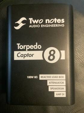 Tn-captor8 Two Notes Audio Engineering Torpedo Captor Reactive Loadbox Di And Attenuator - 8 Ohms