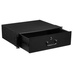 Uxcell 718844753647 3u Rack Mount Drawer For 19 Inch Av/network/dj Equipment Racks Or Cabinets