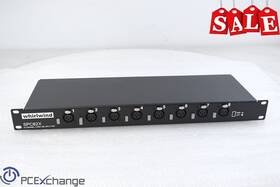 Spc82x Whirlwind 8-channel 2 Way Mic Splitter Balanced Audio Rack Mount
