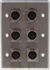 Wp3002 X6 Gang Xlrf Wall Pro Plate 3