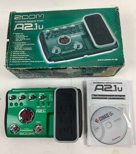 A2.1u Zoom A2-1u Guitar Multi-effects Effect Pedal With Box And Booklets