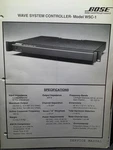 Bose WSC-1 Wave System Controller Service Manual Original. Fixed Price $24.99.