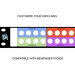Custom Patchbay Label Compatible With Behringer PX3000. Fixed Price $29.99.