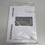 Complete Behringer Europower PMP2000 Mixer Owner Manual Catalog Sticker Original. Fixed Price $24.99.