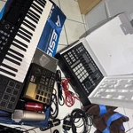 Brand New- Maschine Studio, Alesis VX49 Keyboard, Akai Professional XR20, Mic. Fixed Price $419.00.