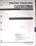 Yamaha GQ1031BII Graphic Equalizer Rack Original Service Manual, Schematics. Fixed Price $17.99.
