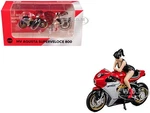 Mv Agusta Superveloce Motorcycle Red W/figure 1/64 Model CM64-SV800-01. Fixed Price $21.99.