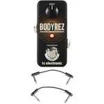 Electronic Bodyrez Acoustic Pickup Enhancer Pedal With Ebs Patch Cables. Fixed Price $93.90.