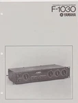 #MISC-0111 1970S Yamaha F-1030 Frequency Dividing Network Spec Manual. Fixed Price $15.00.