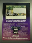 1981 Jensen Ad - T415 Am/fm Stereo Cassette Tuner, A124 Power Amplifier. Fixed Price $17.99.