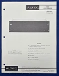 Vintage Altec Lansing Operating Instructions / 9860A Equalizer. Fixed Price $19.95.