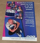 Dod TEC4 Multi-effects Ace Of Skunk Anansie 1998 Print Ad. Fixed Price $5.95.