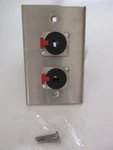 Proco WP1007 Locking (2) 1/4" Trs Jack Stainless Single Gang Wall Plate NJ3FP6C. Fixed Price $18.95.