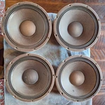 4 Vintage 1988 Electro-voice EVM-12L Oem 12" 200W Ohm Guitar/pa Speakers. Fixed Price $800.00.