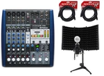Presonus Studiolive AR8 8-CH Usb Sound/recording Mixer+mic+shield+cables. Fixed Price $504.94.
