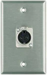 Pro WP1004 Single Gang Wallplate With Xlrf Connector R, Steel. Fixed Price $18.38.