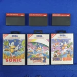 Master System Sonic The Hedgehog X3 Games (ni) 1 +2 +chaos Pal (works In Us). Fixed Price $139.99.