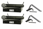 Pk Shure BLX24R/SM58 Rack Mountable Wireless System W/SM58 Handheld Vocal Mic. Fixed Price $938.00.