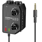 Comica LINKFLEX.AD3 2-CHANNEL XLR/3.5MM/6.35MM Microphone Audio Mixer Preamp .... Fixed Price $90.25.