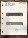 Kenwood GE-891 GE-4030 Equalizer Service Manual *original*. Fixed Price $19.97.